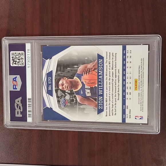 PSA 9 Graded Zion Williamson rookie card - Picture 2 of 2